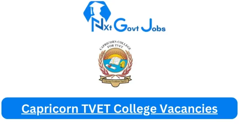New x1 Capricorn TVET College Vacancies 2024 | Apply Now @capricorncollege.edu.za for Admin, Cleaner, Supervisor Jobs