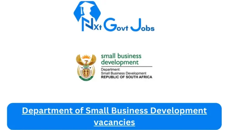 New x1 Department of Small Business Development Vacancies 2024 | Apply Now @www.dsbd.gov.za for Receptionist, Field Operator, Cleaner Jobs
