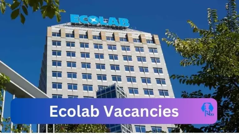 Ecolab Food Safety vacancies 2024 Apply Online