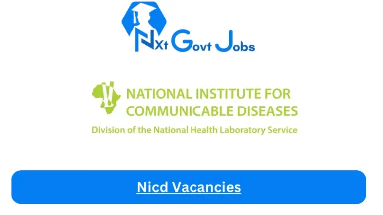 New X1 NICD Vacancies 2024 | Apply Now @www.nicd.ac.za for Cleaner, Assistant Jobs