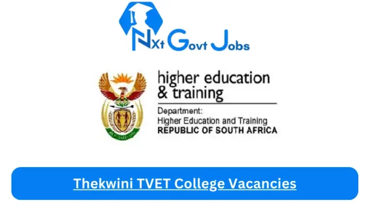 New X1 Thekwini TVET College Vacancies 2024 | Apply Now @www.thekwini.edu.za for Cleaner, Supervisor, Admin, Assistant Jobs