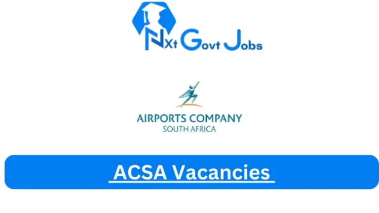 New x7 ACSA Vacancies 2024 | Apply Now @www.airports.co.za for Fire Fighter, Cash Controller Jobs