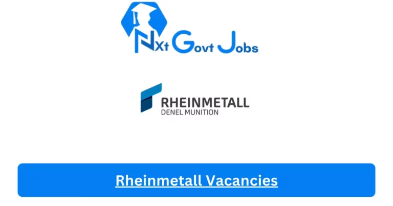 New X6 Rheinmetall Vacancies 2024 | Apply Now @www.rheinmetall.com for Fire Officer, Power Generation Manager Jobs