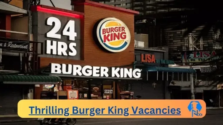 Burger King Cashier vacancies 2024 Apply Online