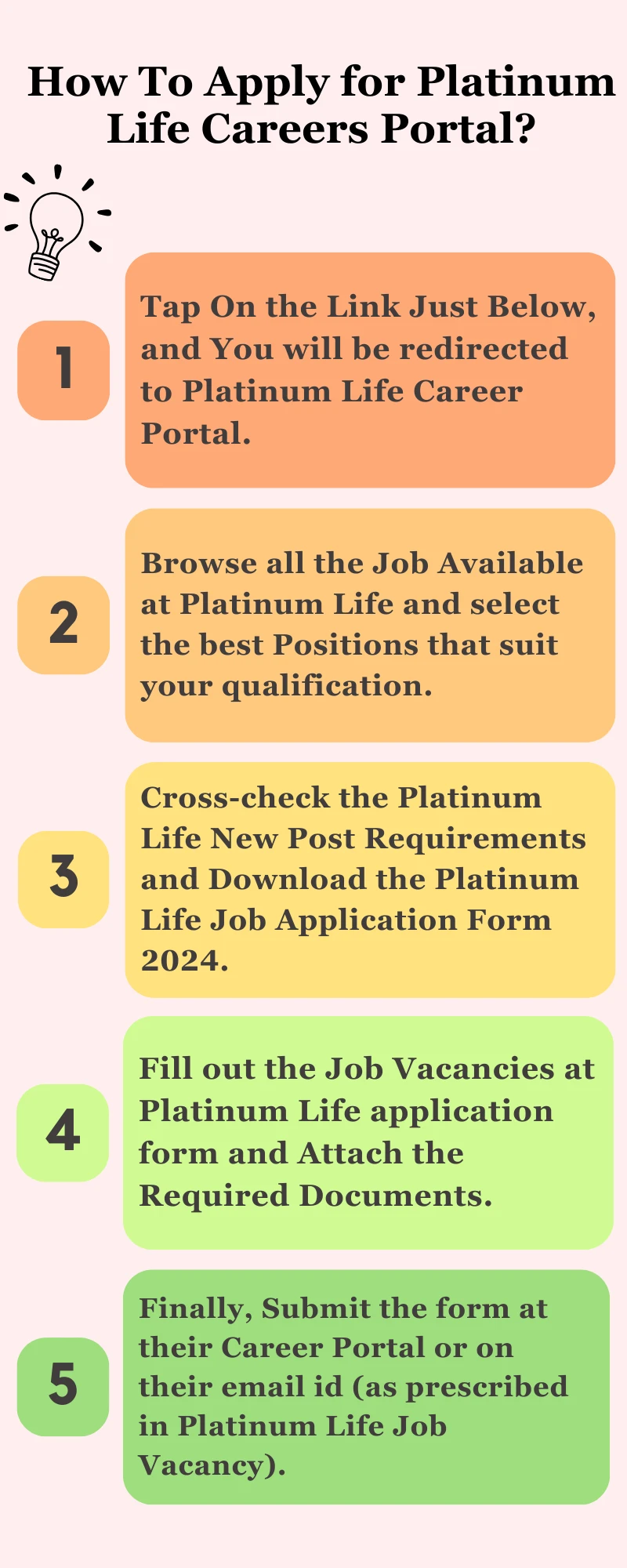 How To Apply for Platinum Life Careers Portal?