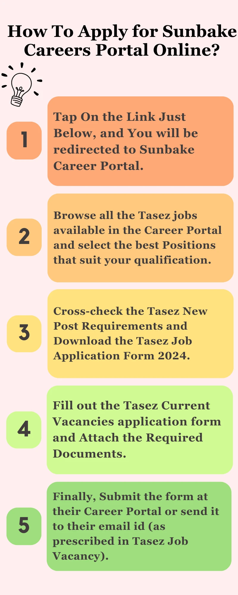 How To Apply for Sunbake Careers Portal Online?