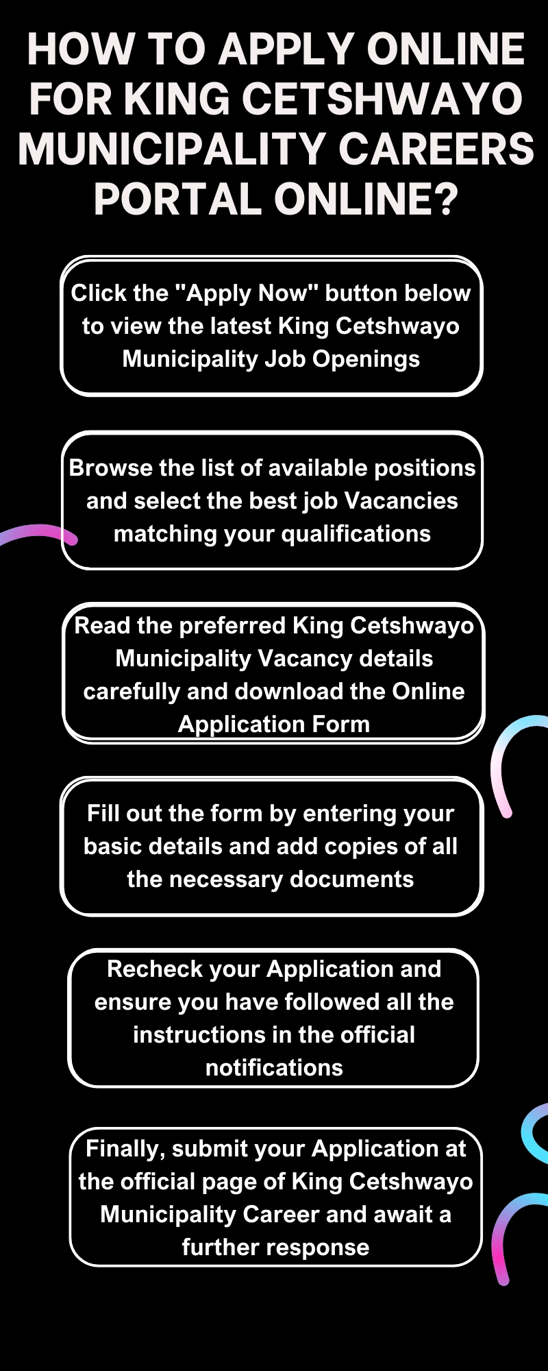 How to Apply online for King Cetshwayo Municipality Careers Portal Online? 