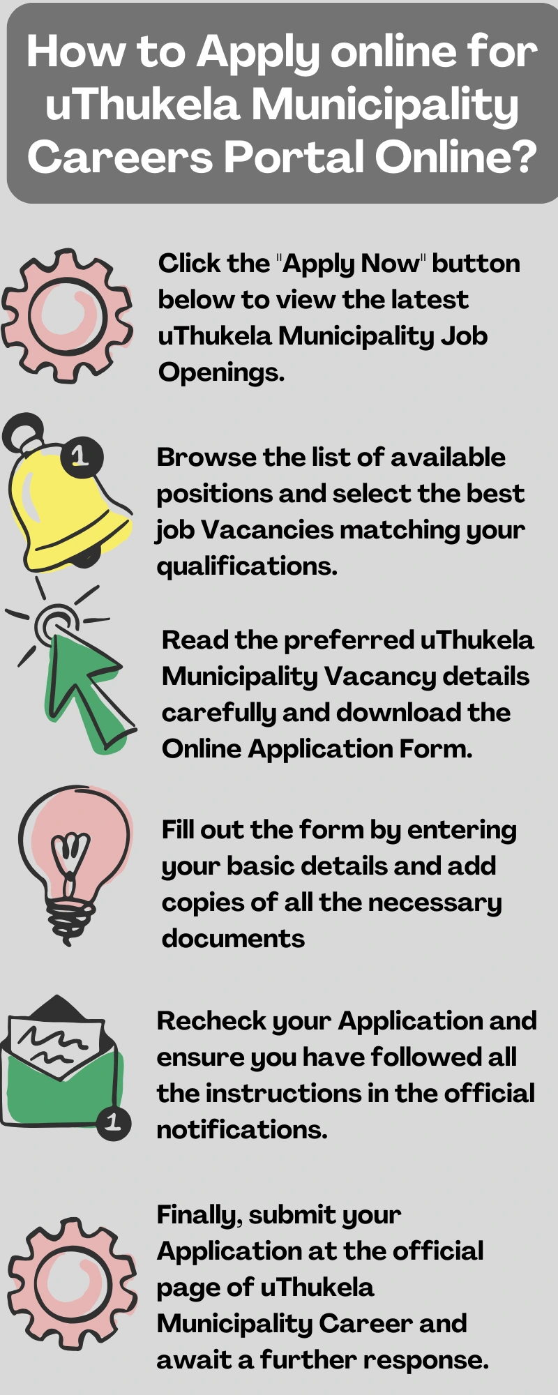 How to Apply online for uThukela Municipality Careers Portal Online?